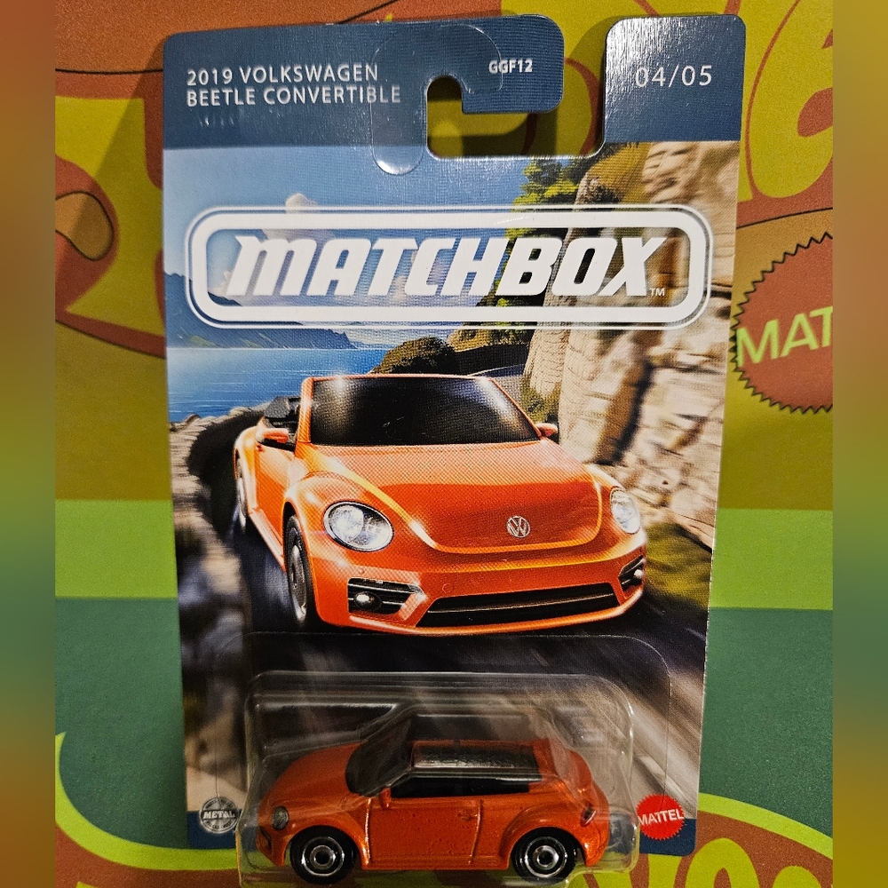 Matchbox Orange Volkswagen Beetle Convertible Collectable